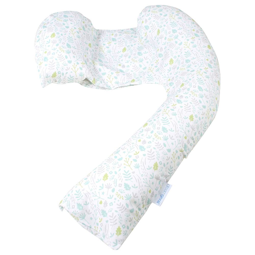 Mums & Bumps Dreamgenii Pregnancy & Feeding Pillow - Green