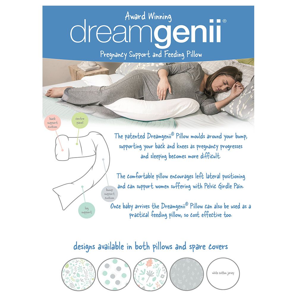 Mums & Bumps Dreamgenii Pregnancy & Feeding Pillow - Green