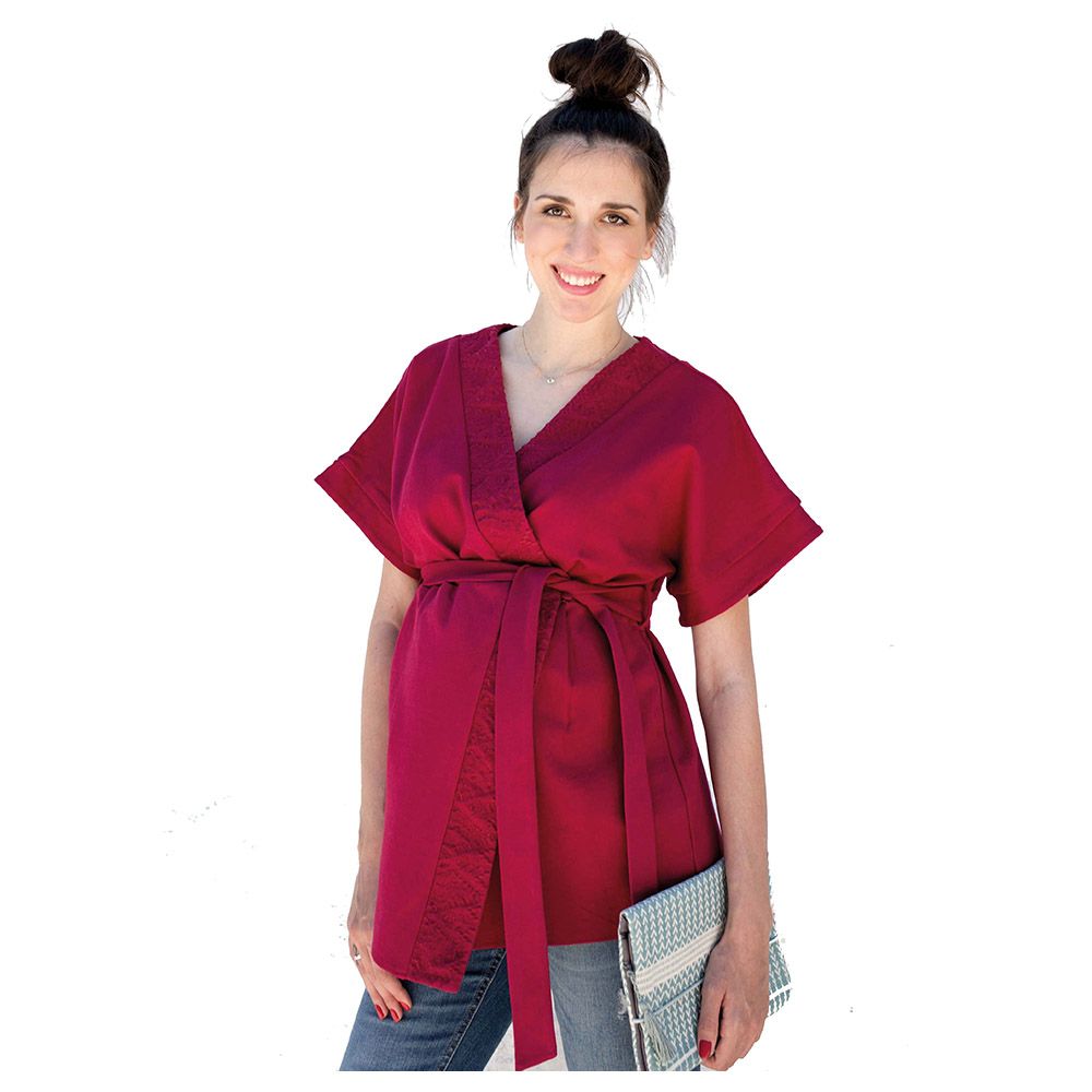 Mums & Bumps - Mara Mea Maternity Blouse Kimono Sleeves