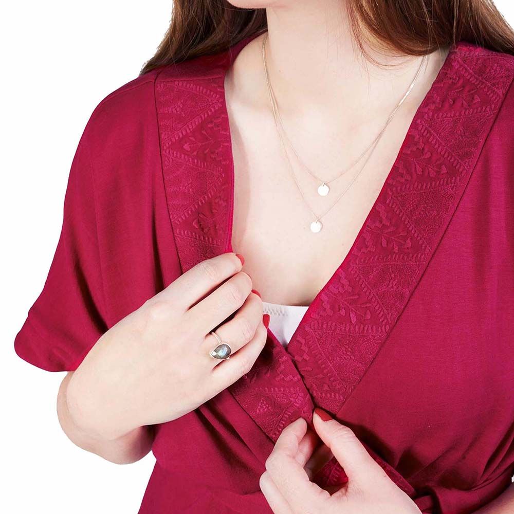 Mums & Bumps - Mara Mea Maternity Blouse Kimono Sleeves