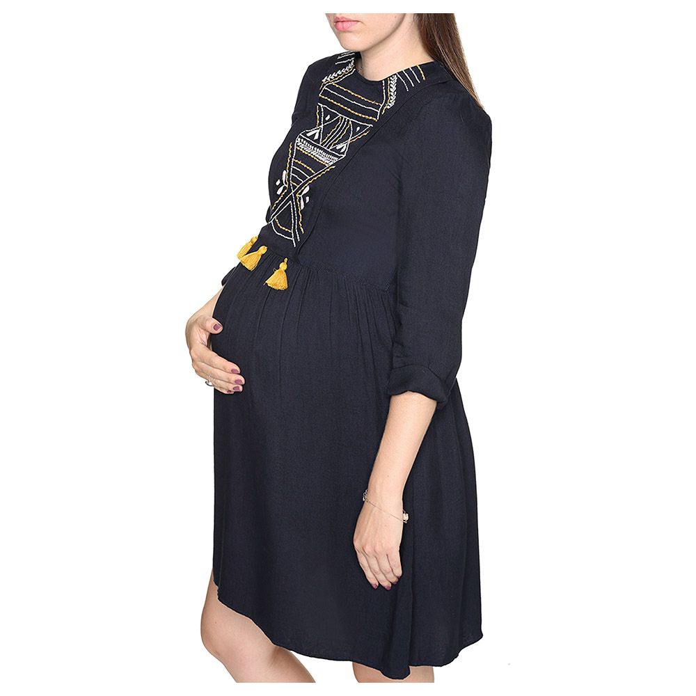 Mums & Bumps Mara Mea Maternity/Nursing Dress - Heaven Bell