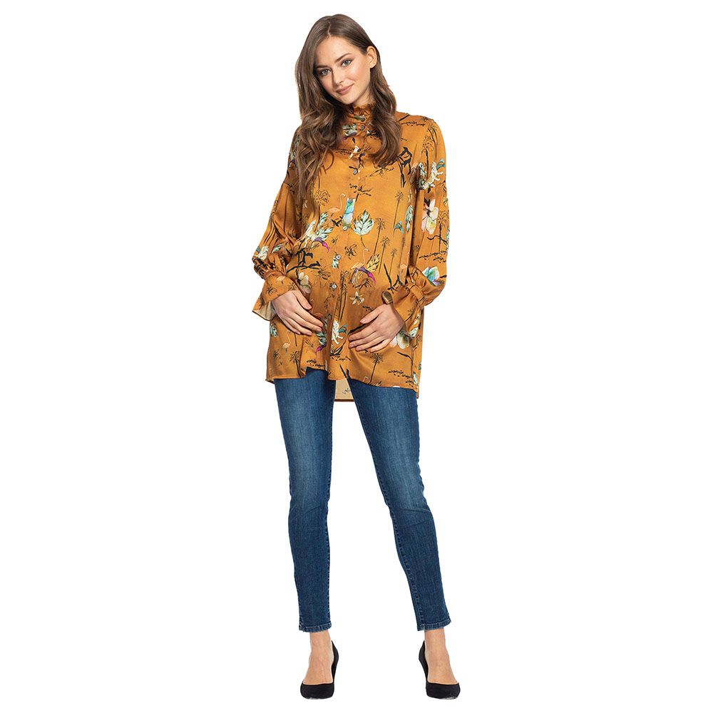 Mums & Bumps - Pietro Brunelli Sabrina Maternity Top Golden