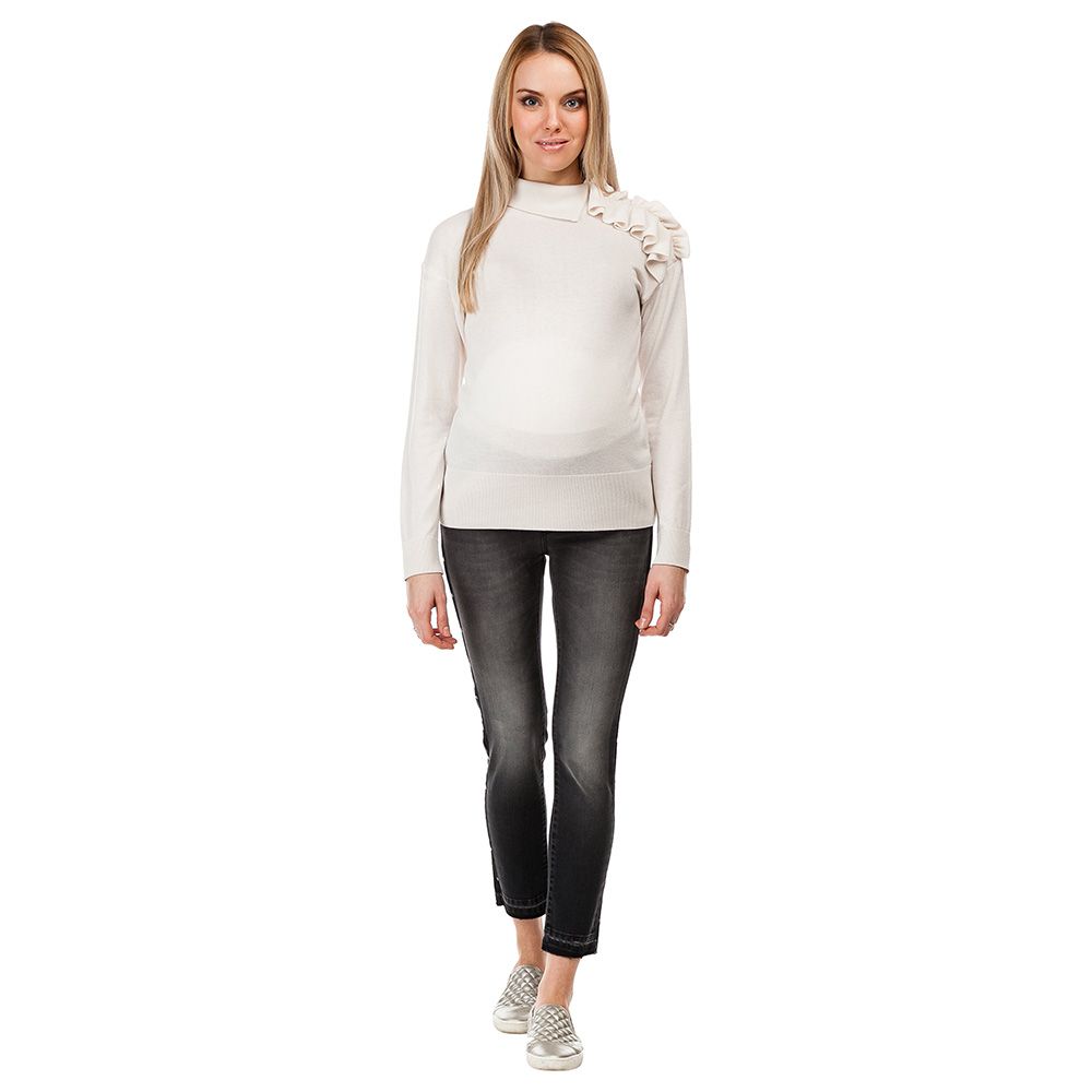 Mums & Bumps - Pietro Brunelli Lax Maternity Top - Cream 