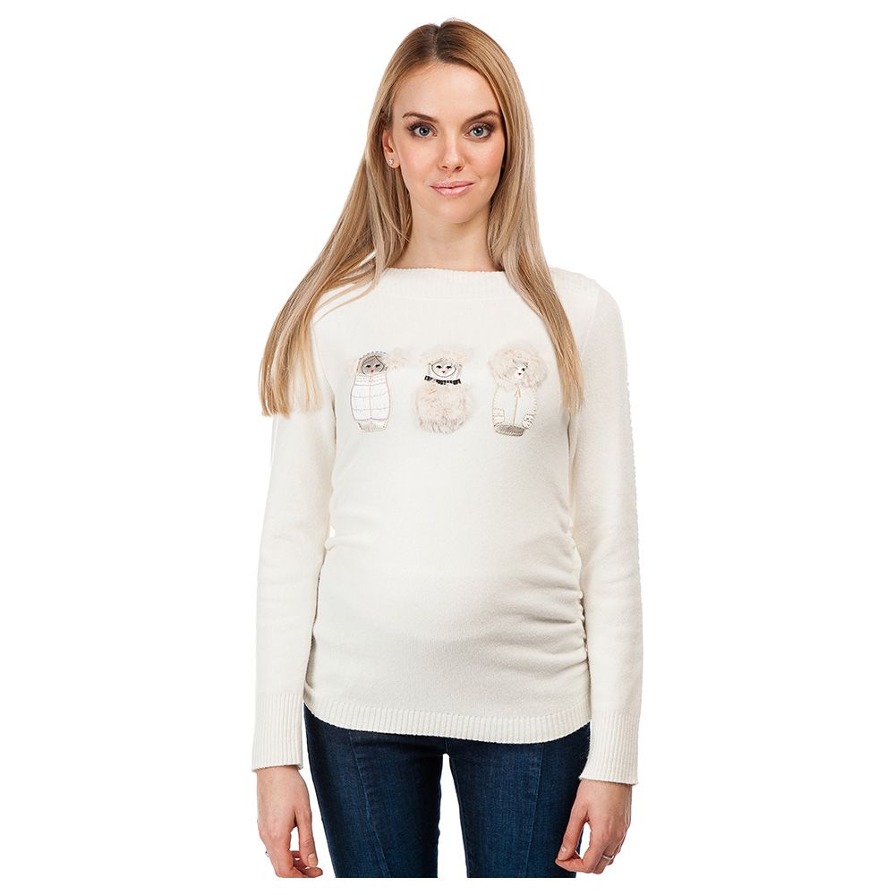 Mums & Bumps Pietro Brunelli Chamonix Maternity Top Cream 