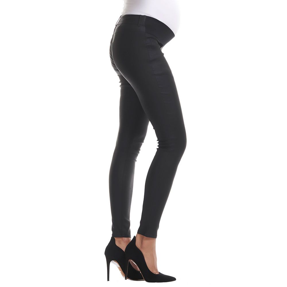 Mums & Bumps - Soon Coated Skinny Maternity Pant