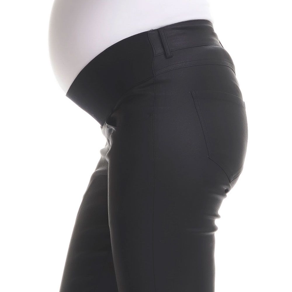 Mums & Bumps - Soon Coated Skinny Maternity Pant