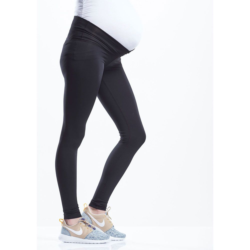 Mums & Bumps - Soon Sage Active Maternity Legging - Black