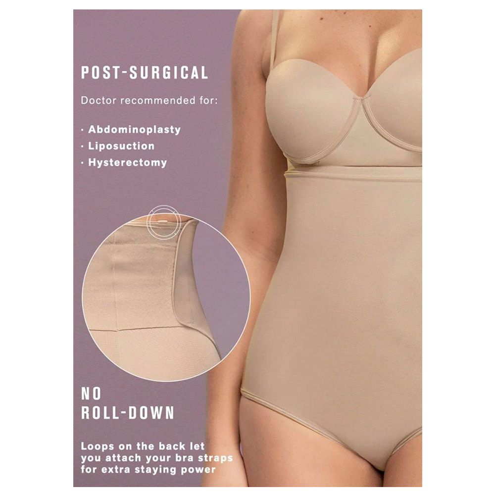 Mums & Bumps - High Waisted Postpartum Panty - Beige