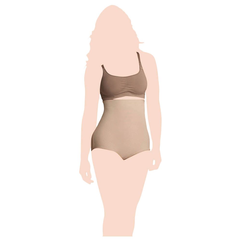 Mums & Bumps - High Waisted Postpartum Panty - Beige