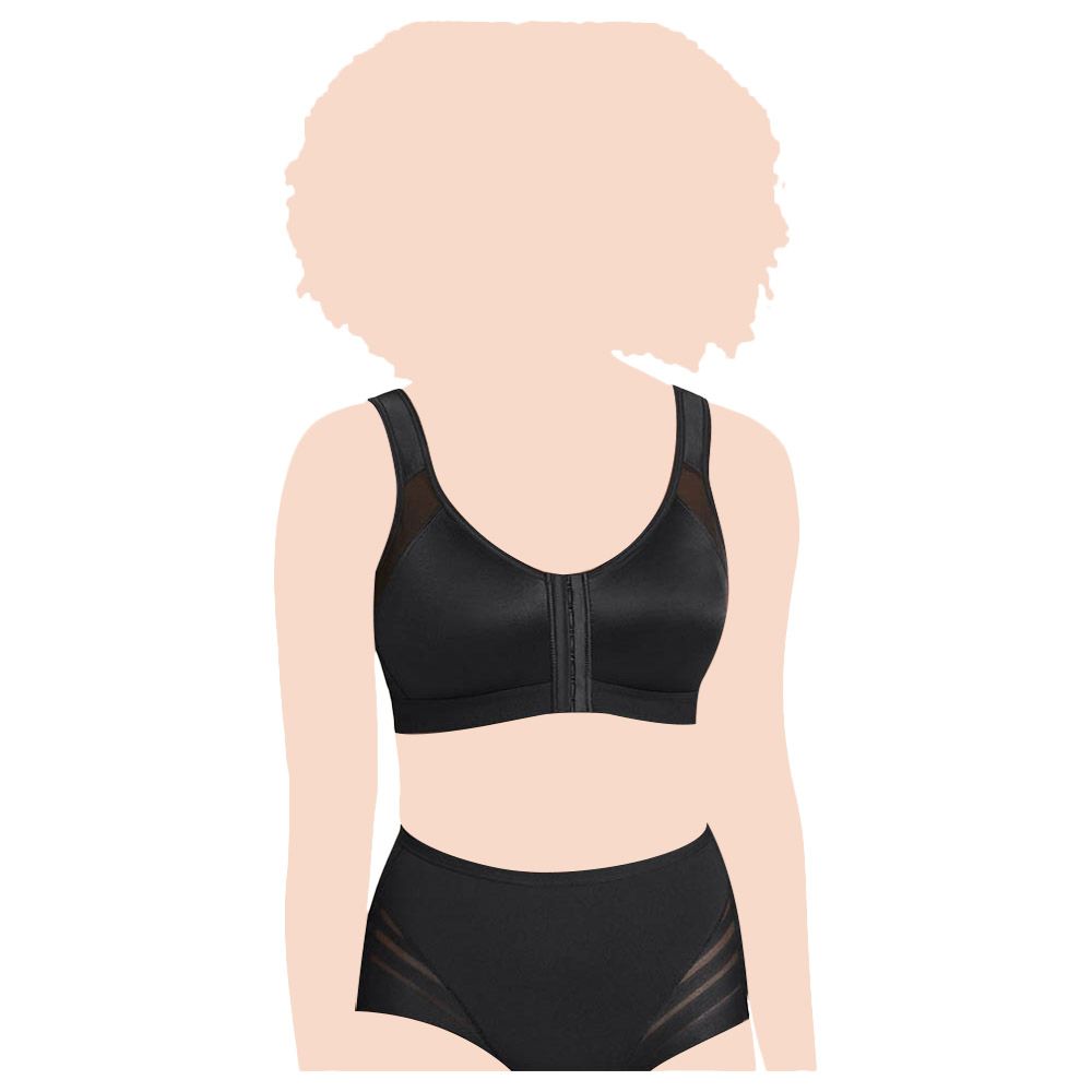 Mums & Bumps - Leonisa Back Support Wireless Bra - Black