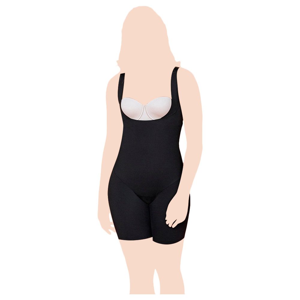 Mums & Bumps - Leonisa Mid-Thigh Body Shaper - Black