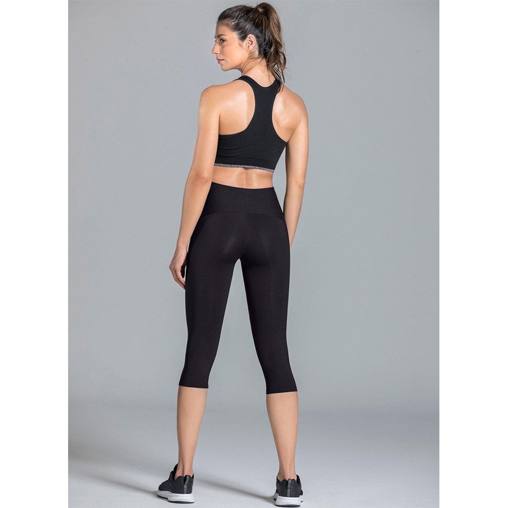 Mums & Bumps - Leonisa High Waisted Capri Leggings - Black