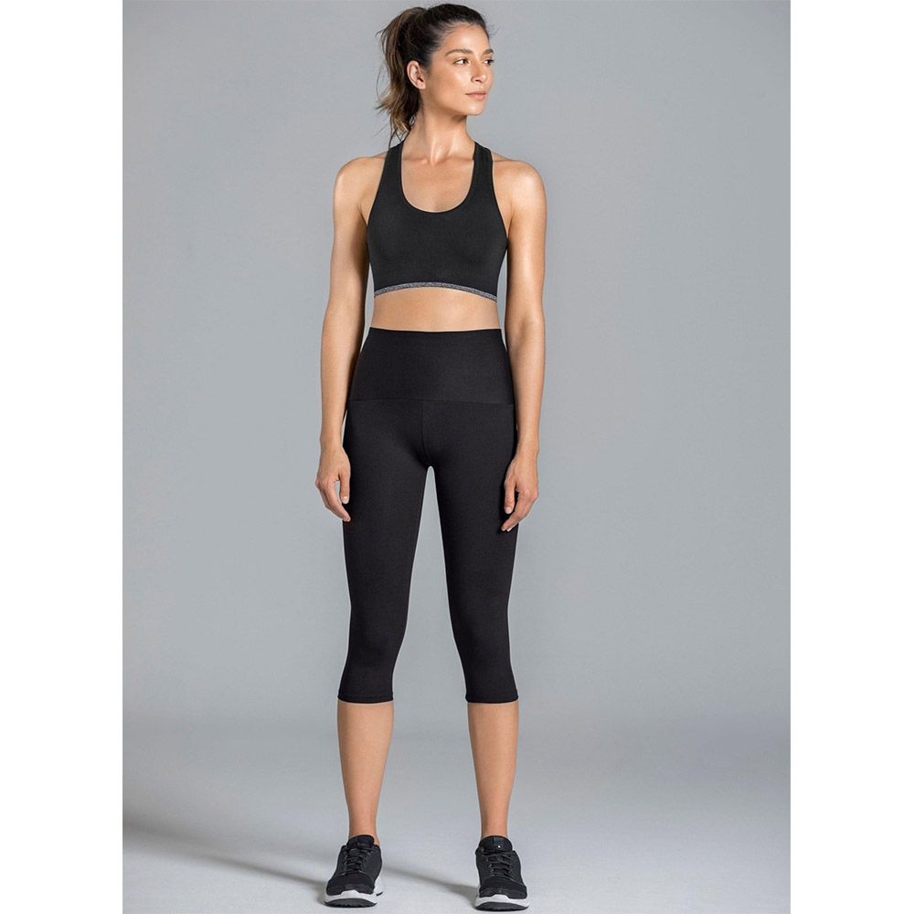 Mums & Bumps - Leonisa High Waisted Capri Leggings - Black