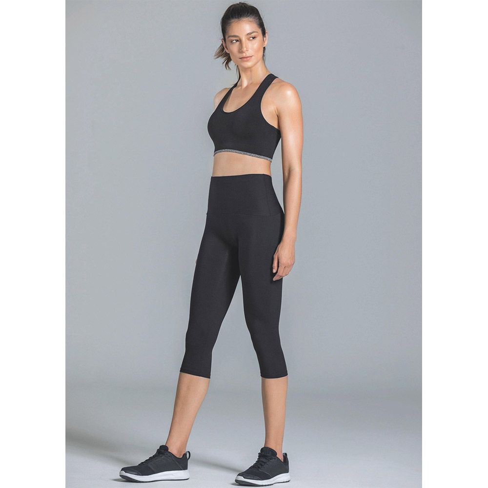 Mums & Bumps - Leonisa High Waisted Capri Leggings - Black