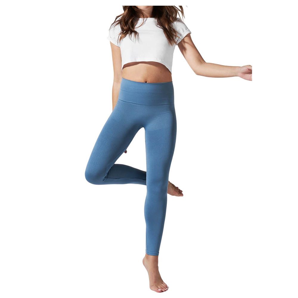 Mums & Bumps - Blanqi Postpartum Leggings - Oil Blue