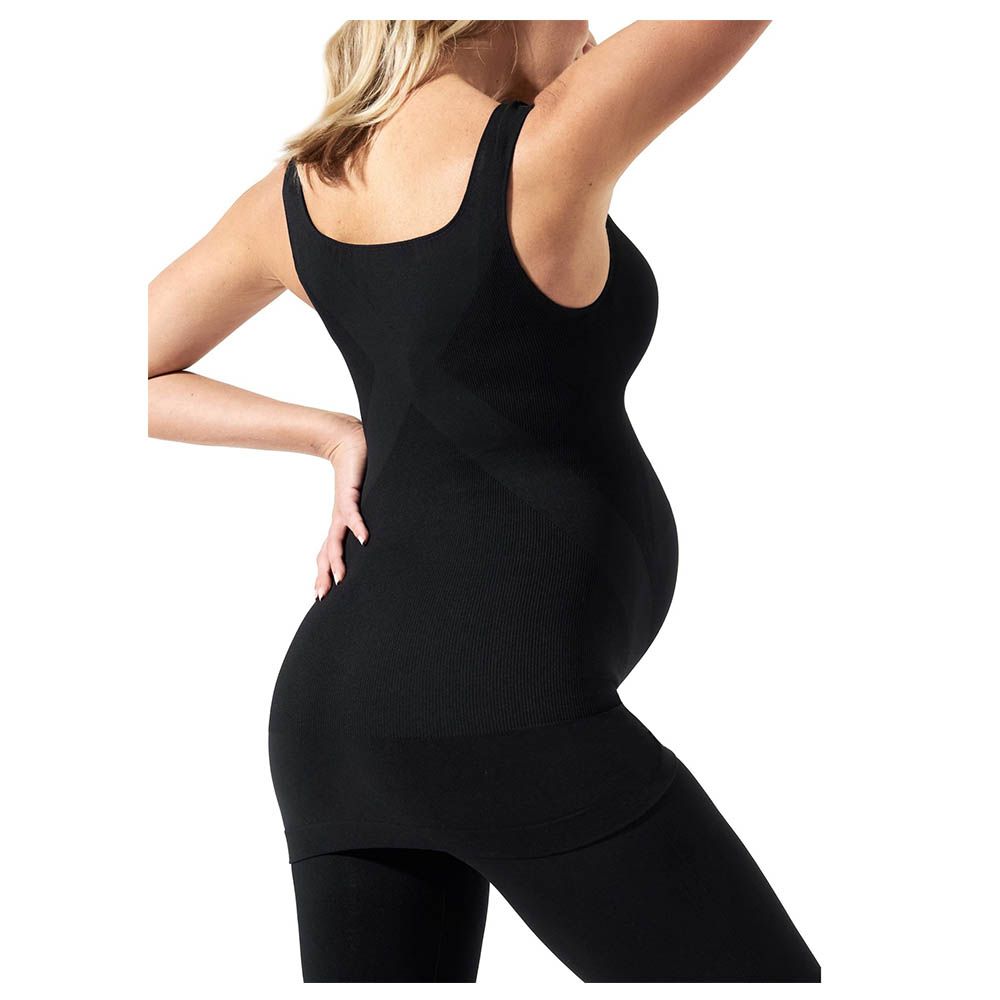 Mums & Bumps - Maternity Belly Support Tanktop - Black