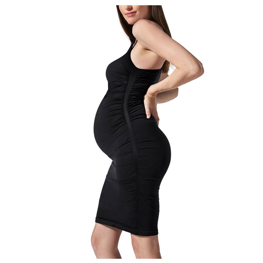 Mums & Bumps - Maternity Racerback Tank Dress - Black