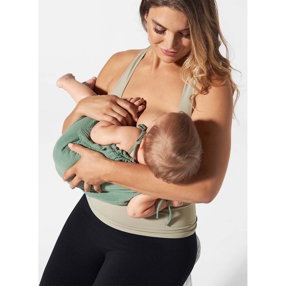 Mums & Bumps - Blanqi Racerback Nursing Tank - Moss