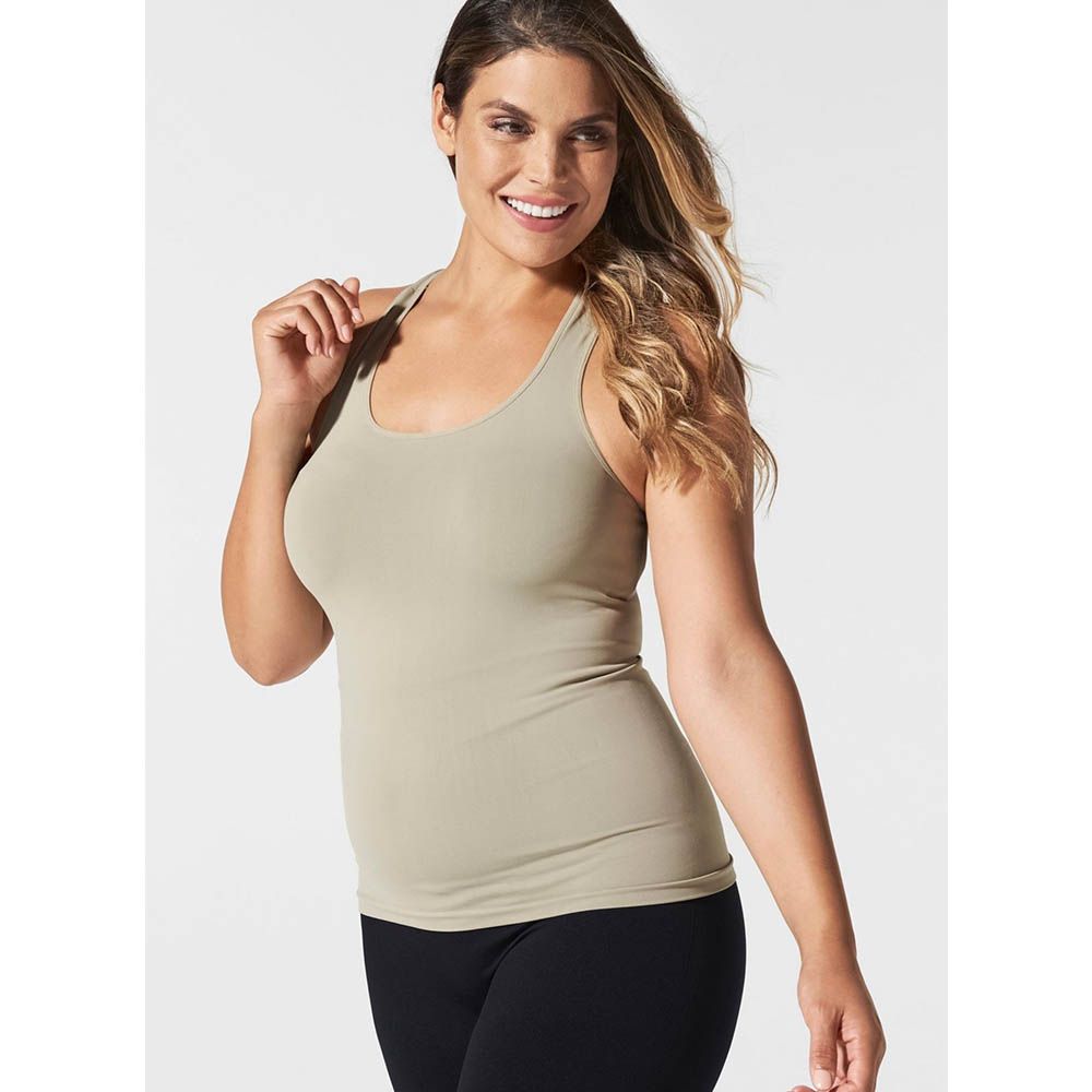 Mums & Bumps - Blanqi Racerback Nursing Tank - Moss