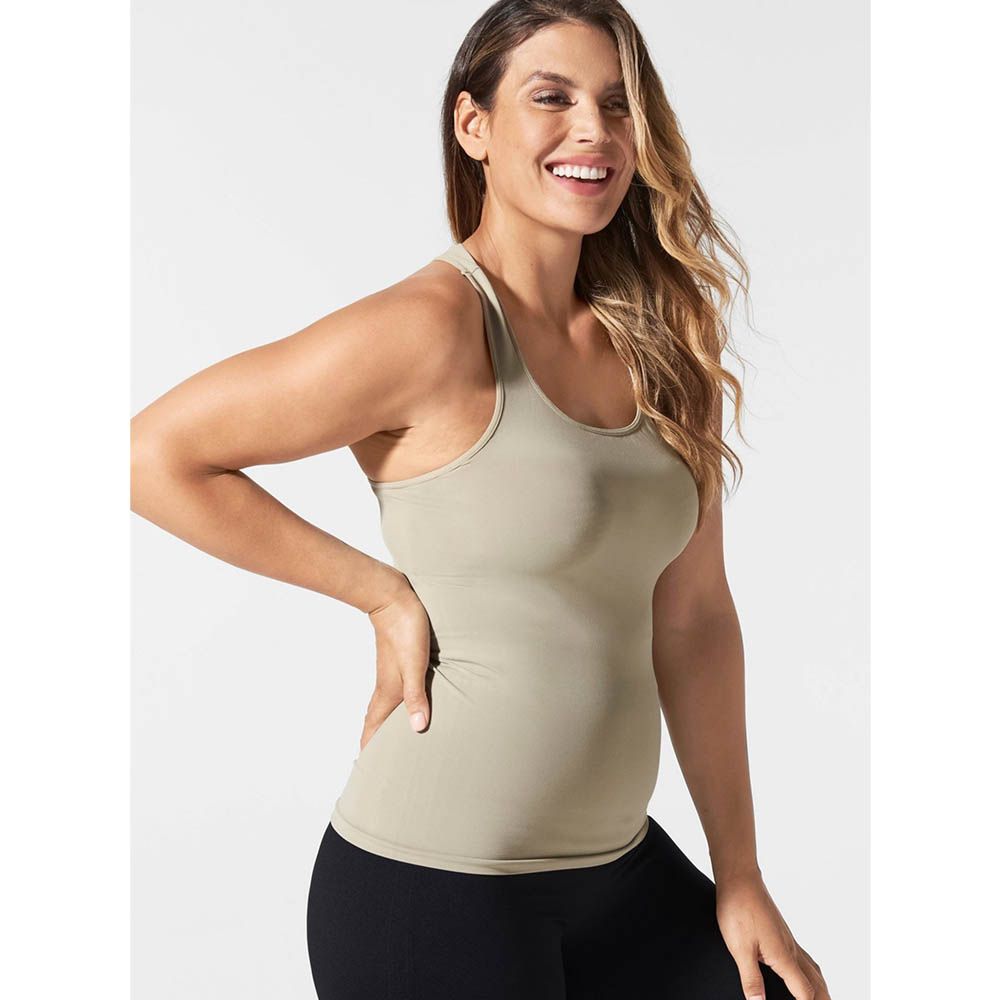 Mums & Bumps - Blanqi Racerback Nursing Tank - Moss