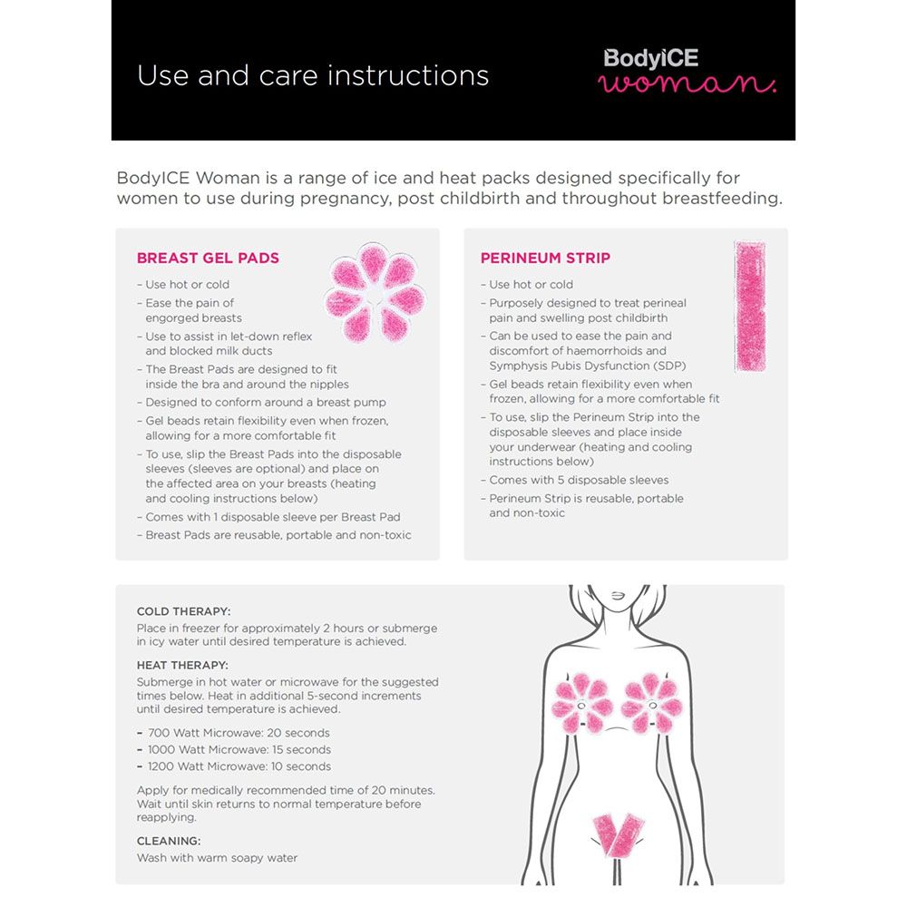 بوديي آيس كمادات للحمل والولادة باردة ساخنة