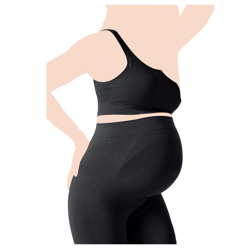 Mums & Bumps - Blanqi Everyday Ribbed Seamless Bralette - Black