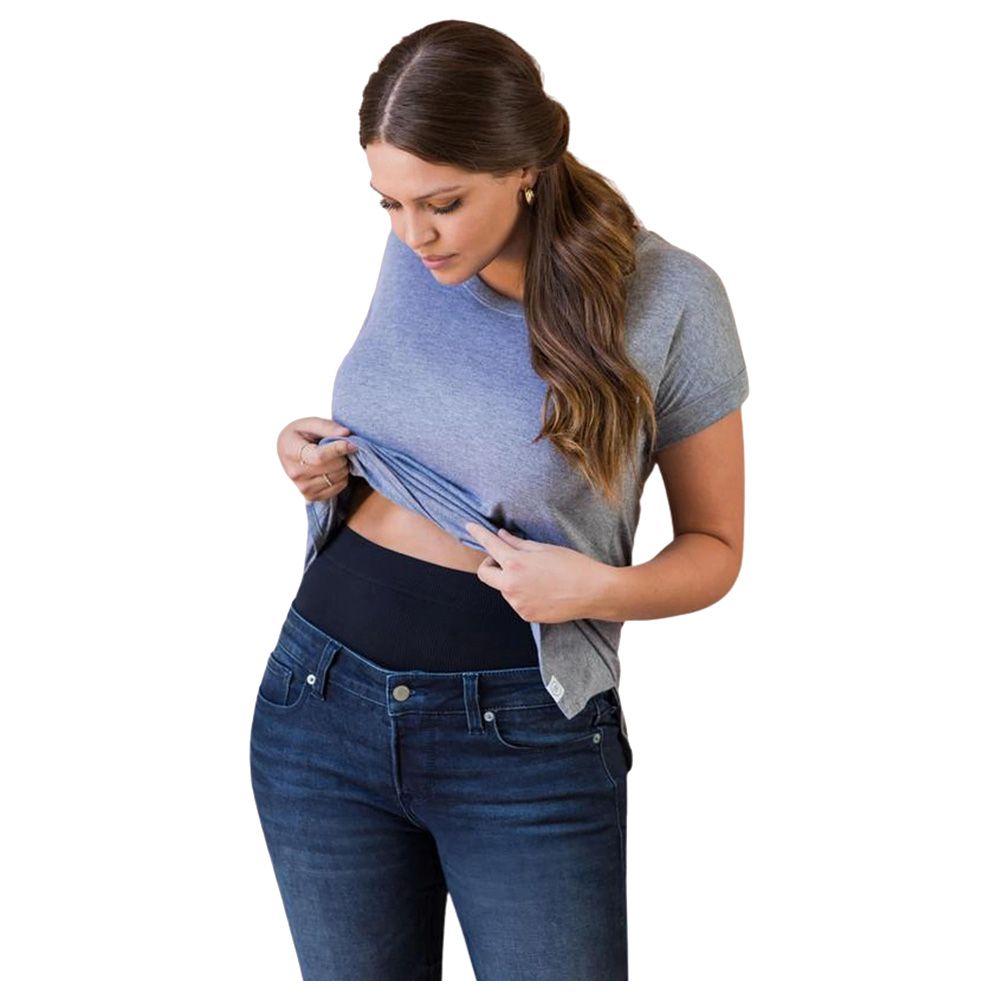 Mums & Bumps - Blanqi Postpartum Support Skinny Jeans - Smoke Wash