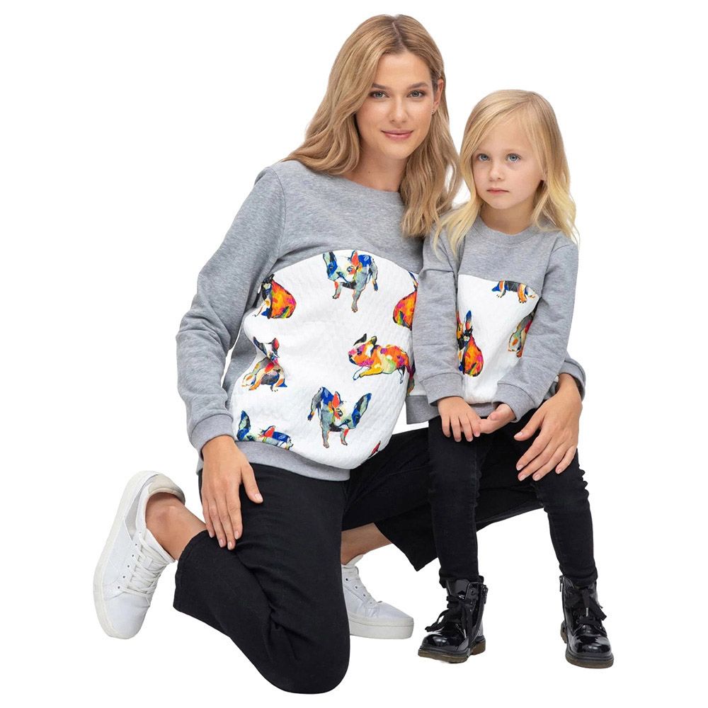 Pietro Brunelli - Mother & Daughter Matching T-Shirt - Bulldog