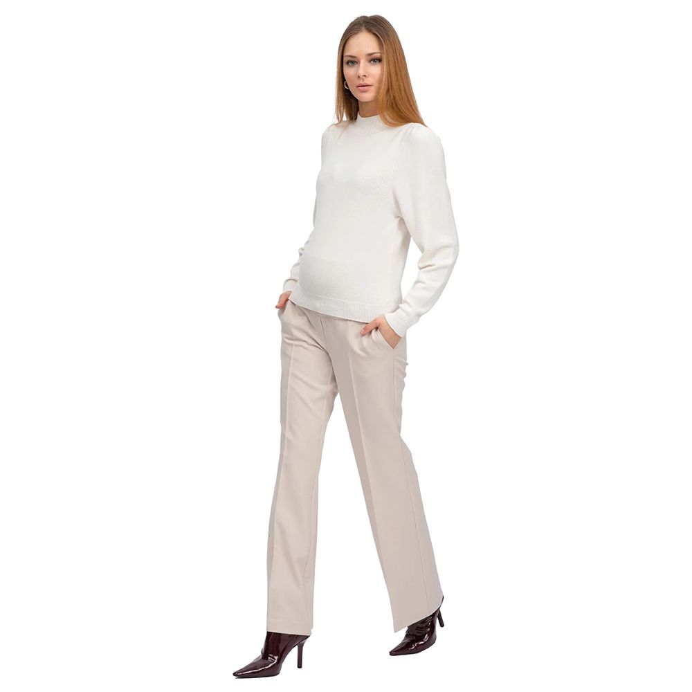 Mums & Bumps - Pietro Brunelli Maternity Trouser - Oatmeal