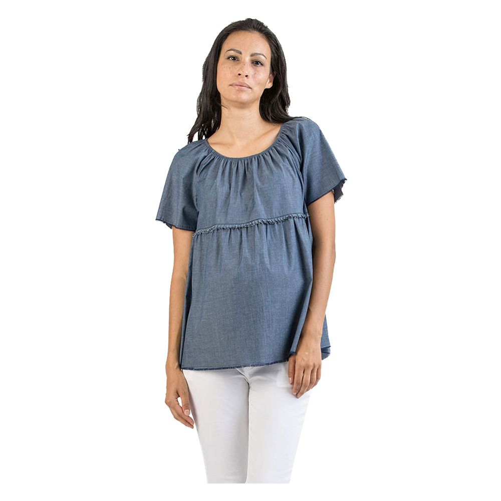 Mums & Bumps - Attesa Denim Maternity Top - Blue