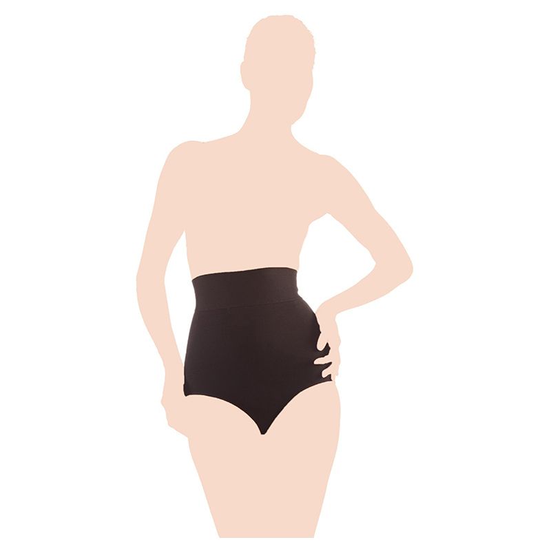 Mums & Bumps - Gabrialla Seamless High Waist Briefs Black