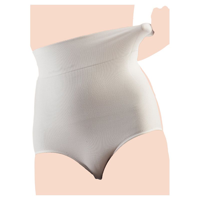 Mums & Bumps - Gabrialla Seamless High Waist Briefs Ivory