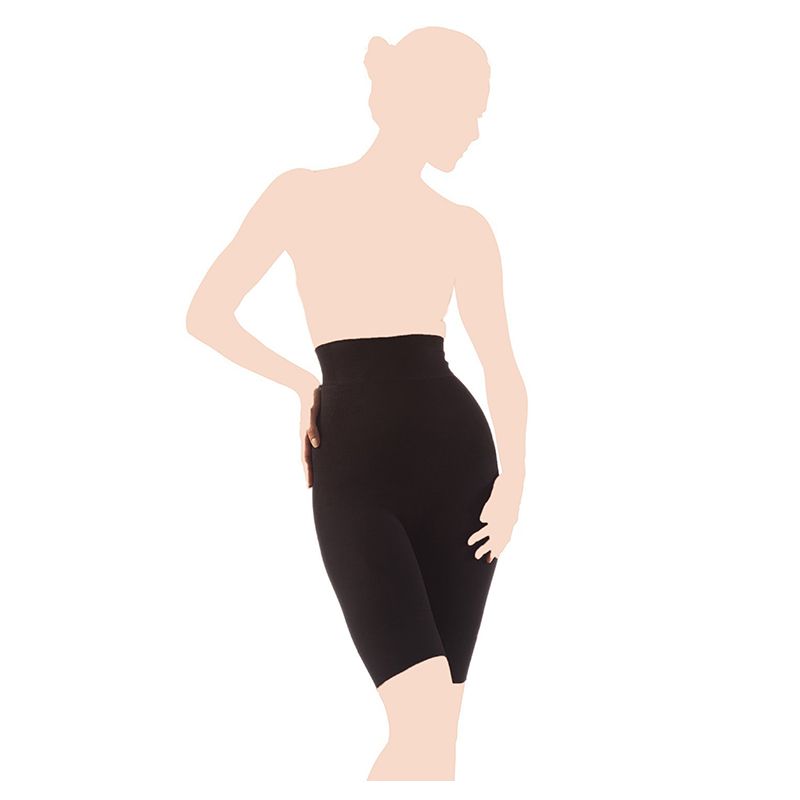 Mums & Bumps - Gabrialla Seamless High Waist Shorts Black