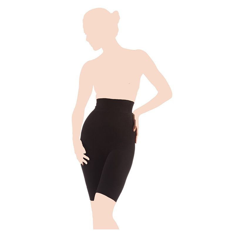 Mums & Bumps - Gabrialla Seamless High Waist Shorts Black