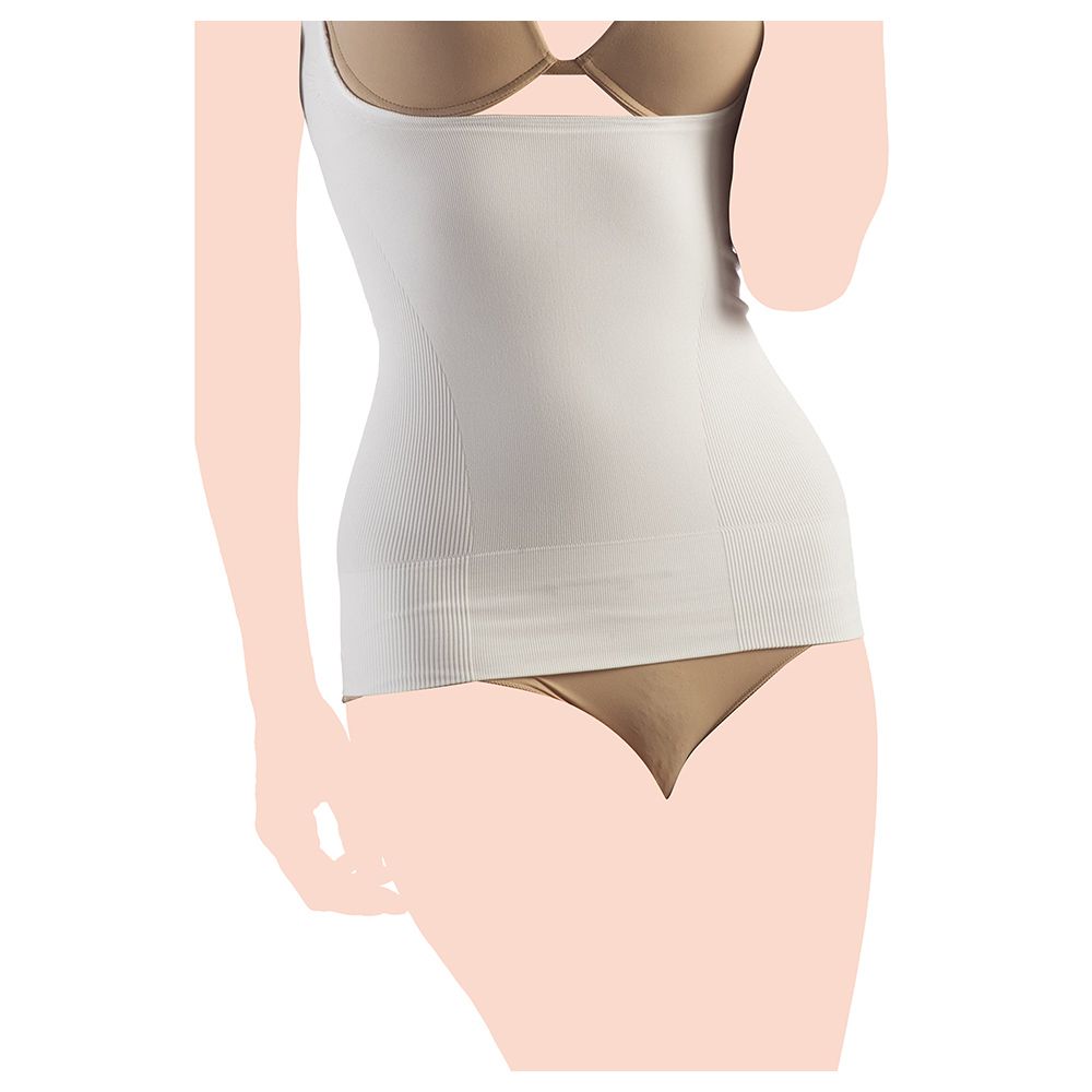 Mums & Bumps - Gabrialla Body Shaping Vest Open Bust Ivory