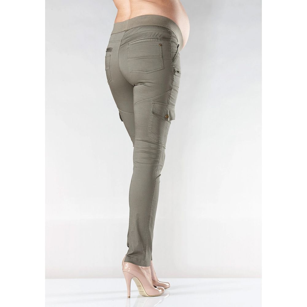 Mums & Bumps - Soon Hoolihan Cargo Skinny Maternity Pant - Khaki