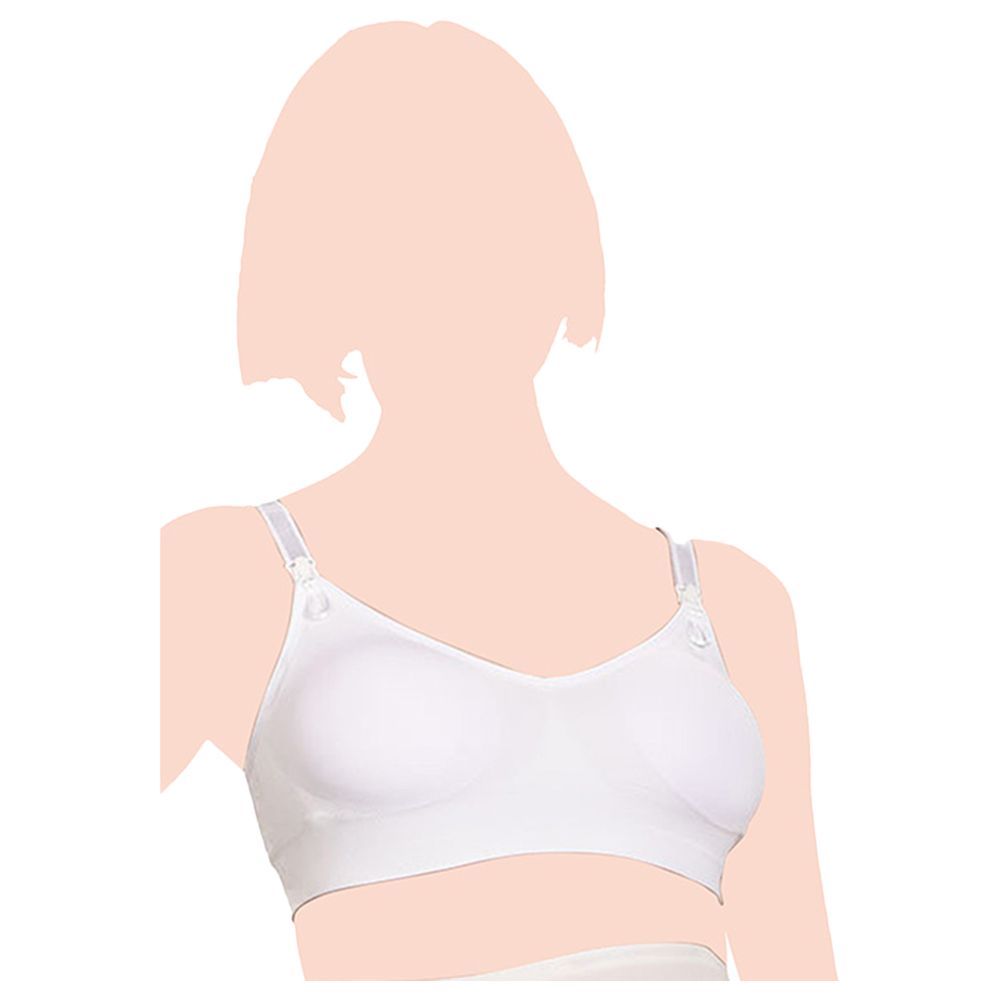 Mums & Bumps - Mamsy Maternity & Nursing Bra - White