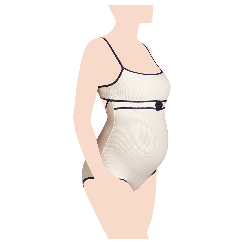 Mums & Bumps PezDor Rimini Pique White One Piece Swimsuit