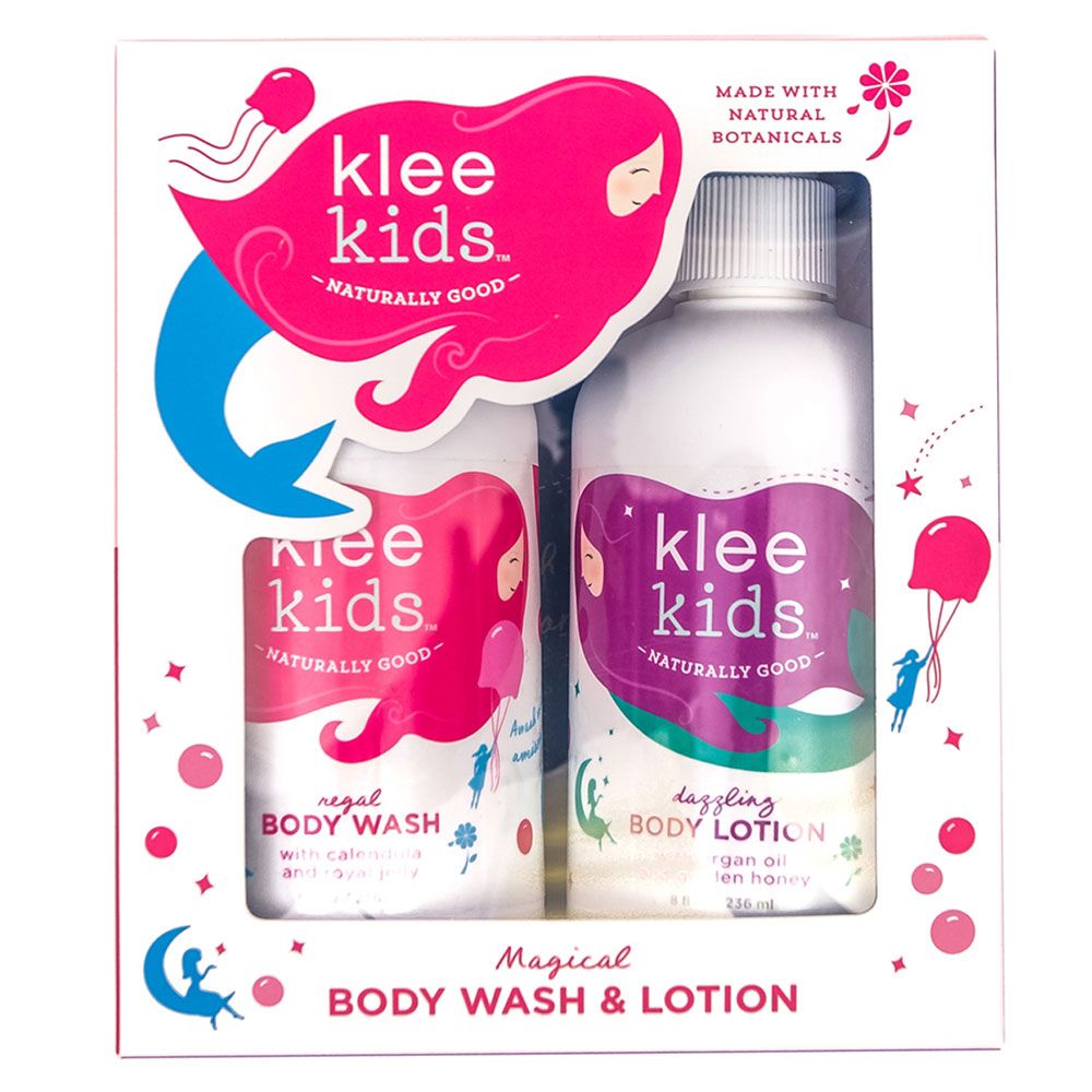 Klee - Organic Body Wash & Body Lotion Set, Pack of 2 - 236 ml Each