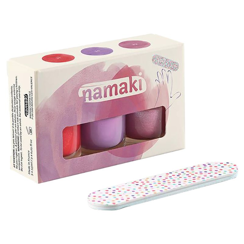 Namaki - Peelable Nail Polish - Set Of 3 - Eternal Roses