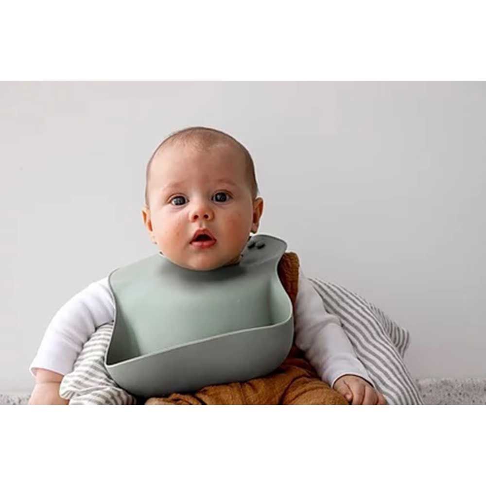 Dove and Dovelet - Soft Silicone Bib - Ether