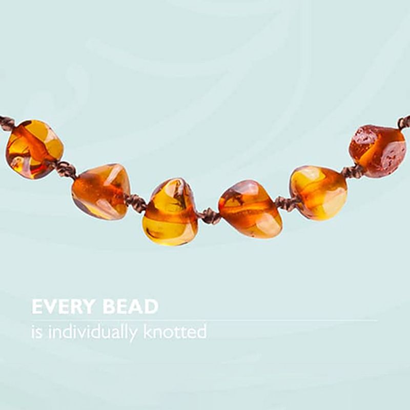 Made by Nature - Premium Amber Baby Teething Bracelet - Honey