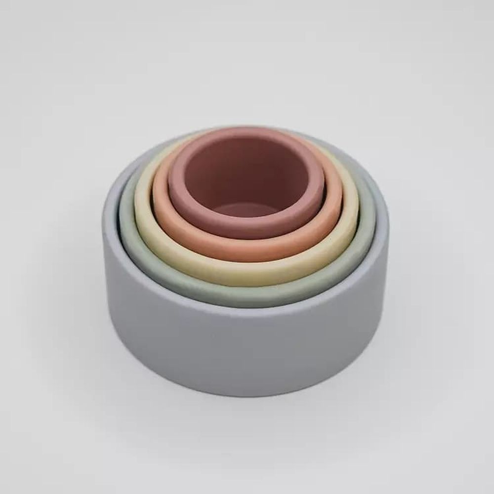 Dove and Dovelet - Silicone Stacking Cup Play Set