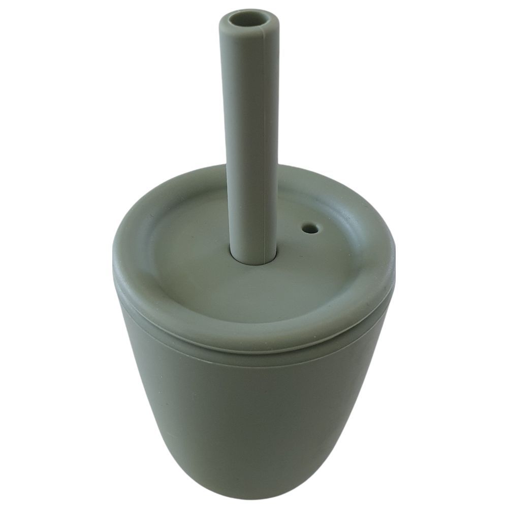 Dove and Dovelet - Silicone Cup with Straw Lid - Sage