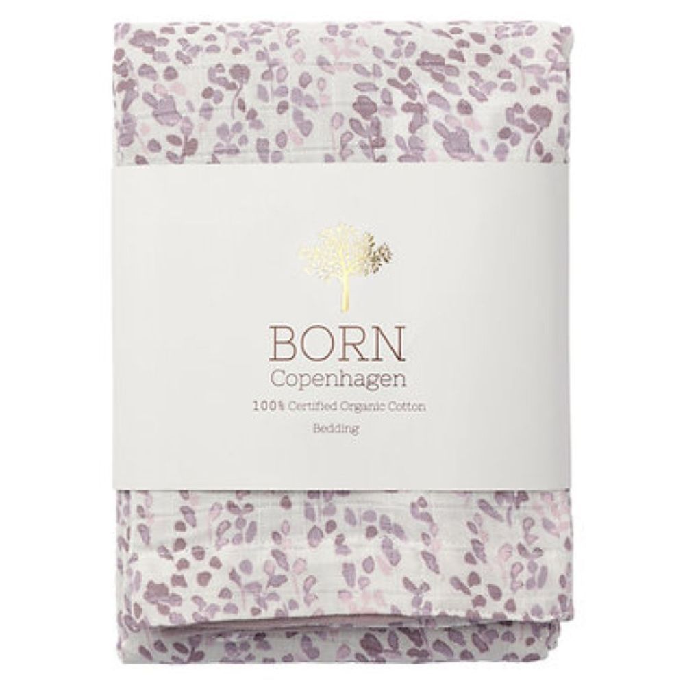 Born Copenhagen - Organic Muslin Junior Bedding - Leaves