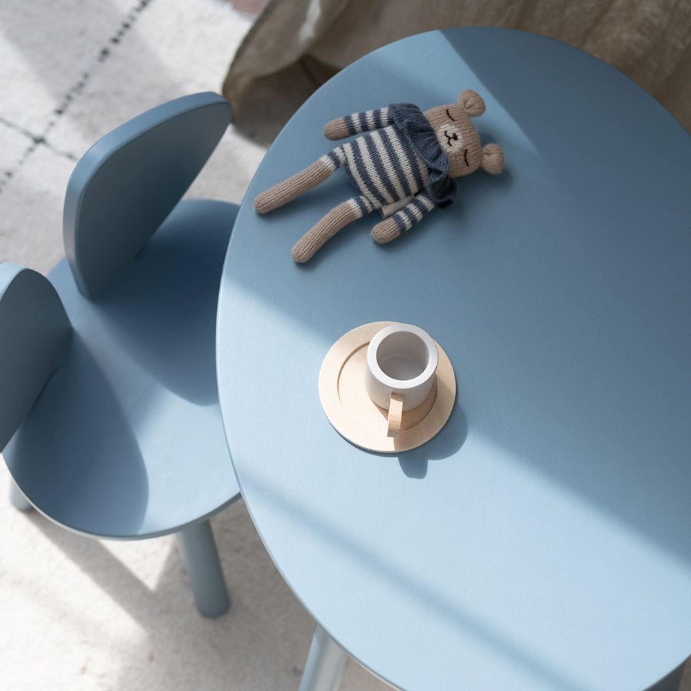 Nofred - Mouse Chair & Table Set - Light Blue