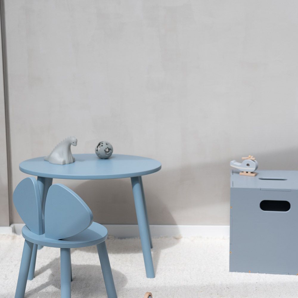 Nofred - Mouse Chair & Table Set - Light Blue