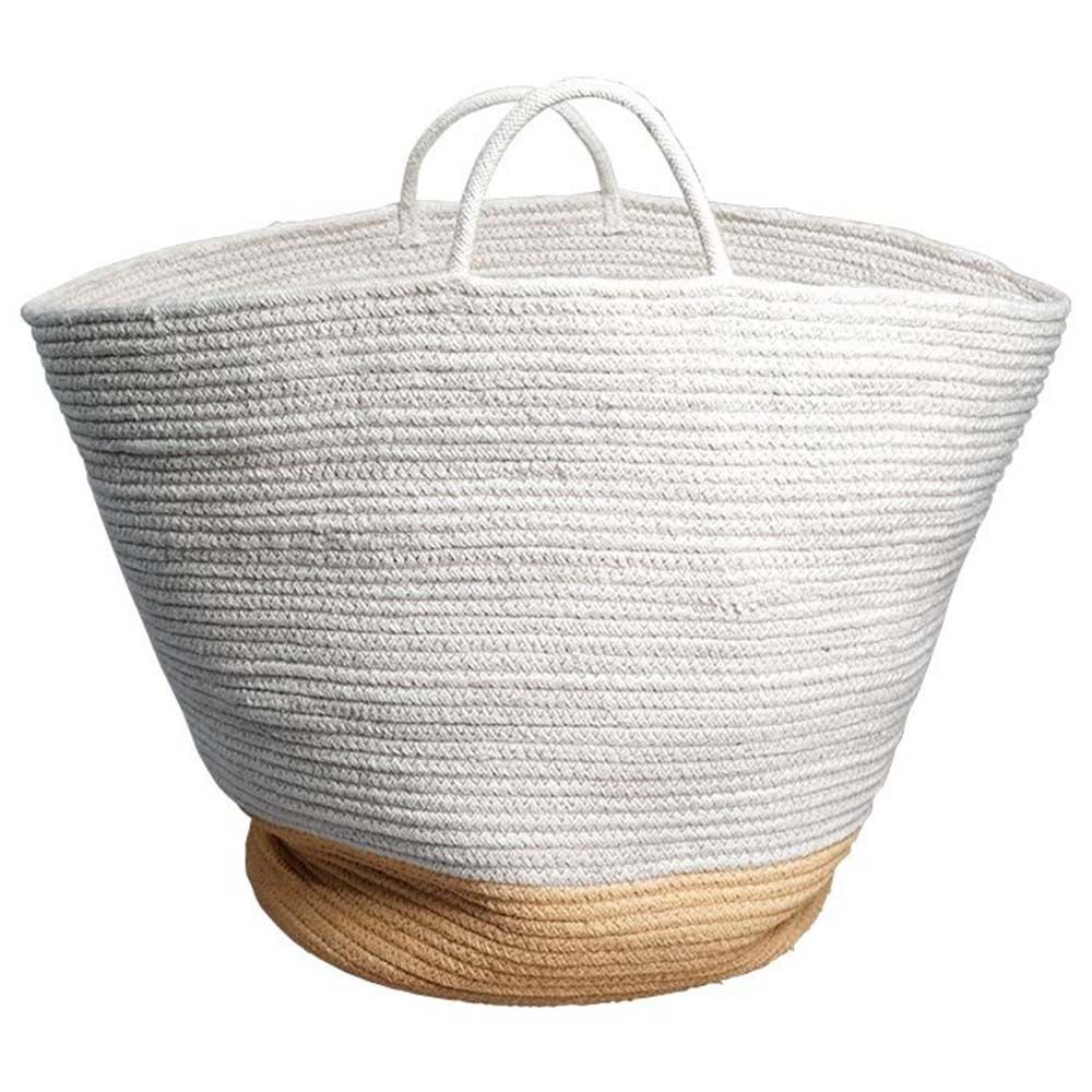 Fabelab - Organic Rope Basket Ochre Large - Ochre