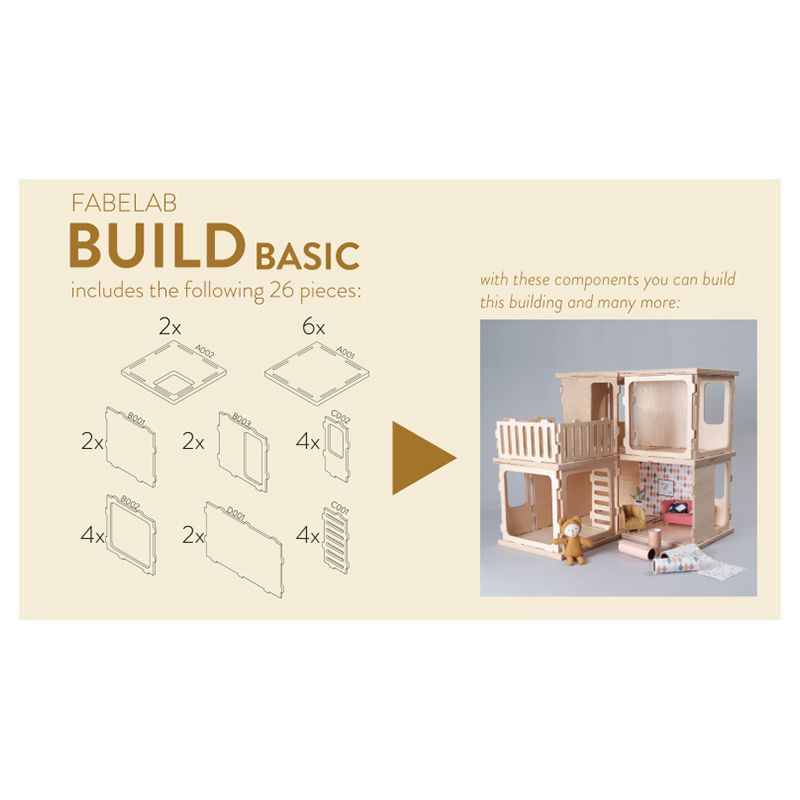 Fabelab - Build Basic Kit - FSC Wood Toy