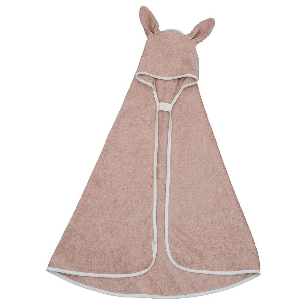 Fabelab - Organic Bear Hooded Baby Towel - Rose